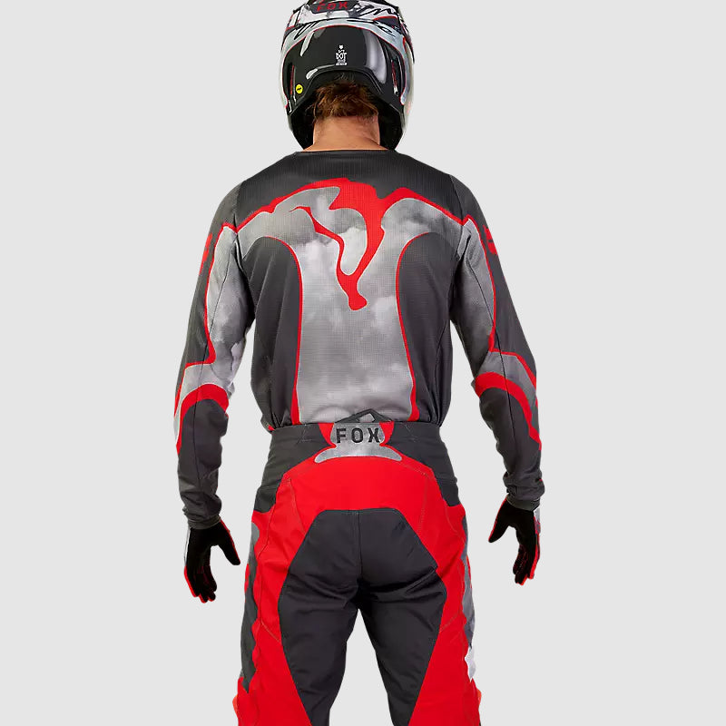 Polera Moto 180 Atlas Gris/Rojo Fox polera moto fox motocross