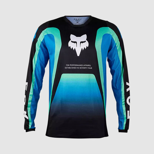 Polera Moto 180 Ballast Negro/Azul Fox polera moto fox motocross