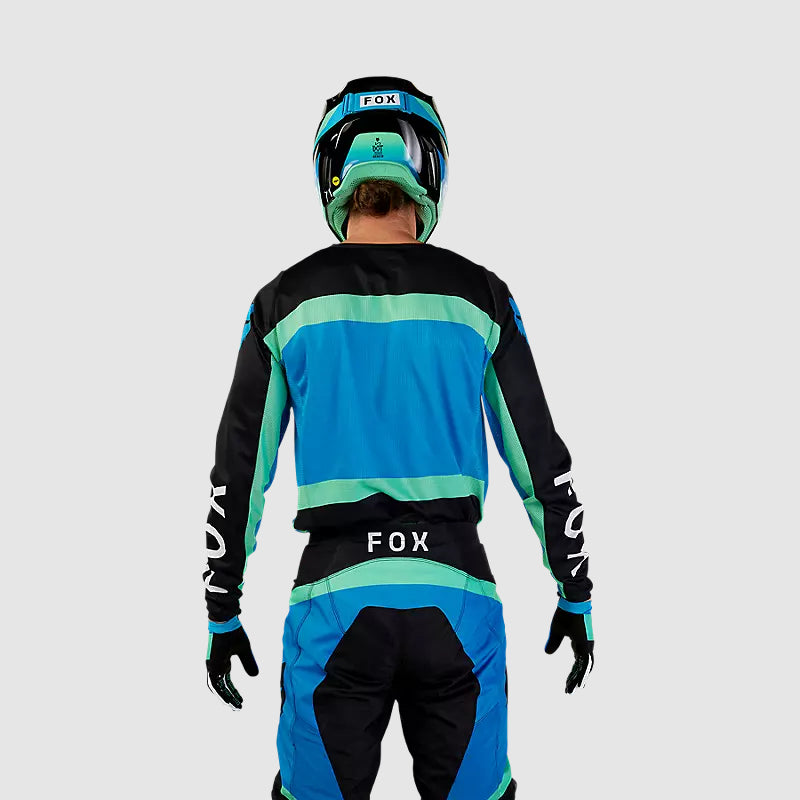 Polera Moto 180 Ballast Negro/Azul Fox polera moto fox motocross