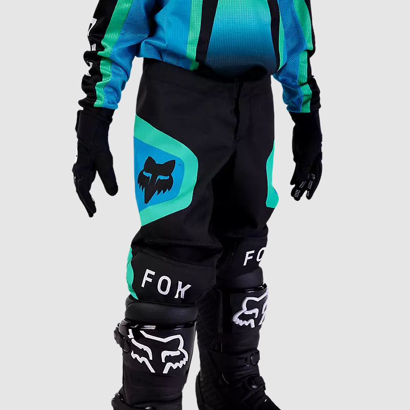 Pantalon Fox Moto Infantil 180 Ballast para Moto Negro/Azul