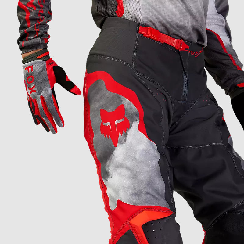 Pantalon Moto 180 Atlas Gris/Rojo Fox