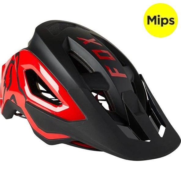 Casco Bicicleta Speedframe Pro Negro/Rojo Fox | Casco MTB Fox casco fox racing motocross mtb