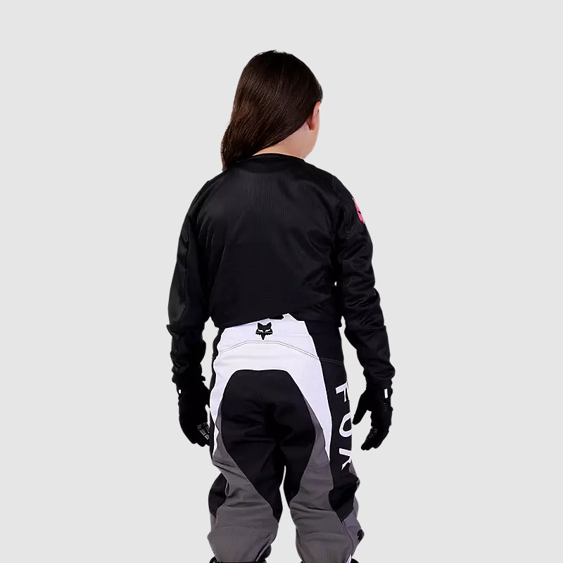 Polera Moto Niña 180 Blackout Negro Fox polera moto fox motocross