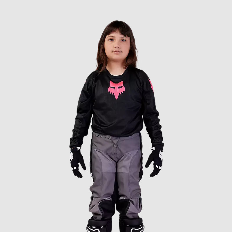 Polera Moto Niña 180 Blackout Negro Fox