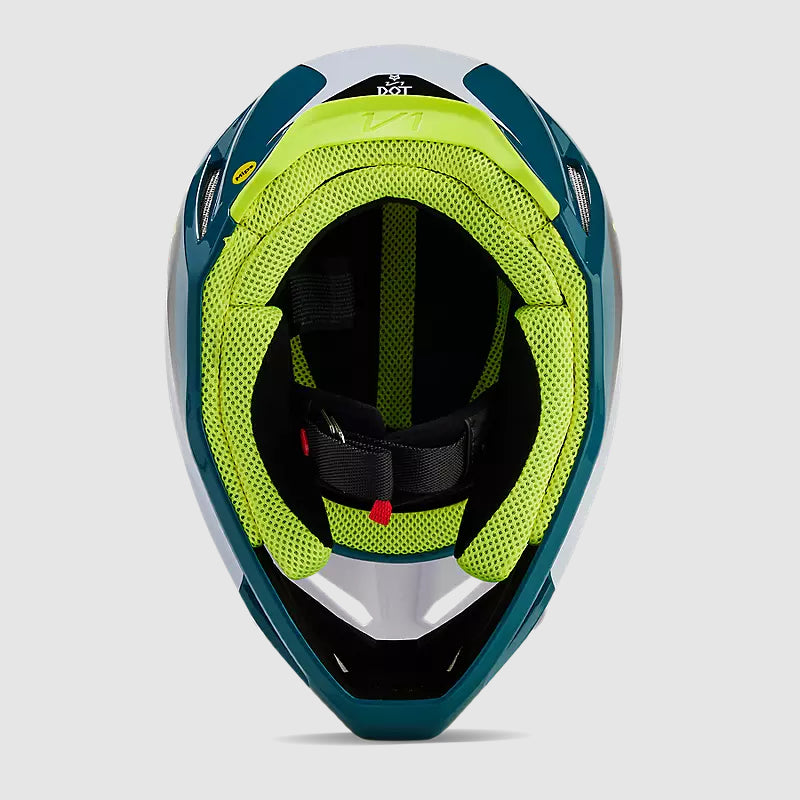 Casco Moto V1 Nitro Azul Petroleo Fox | Casco Moto Fox casco fox racing motocross mtb