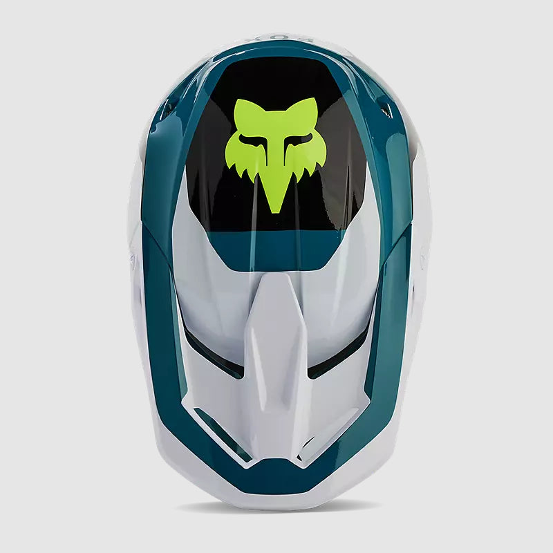 Casco Moto V1 Nitro Azul Petroleo Fox | Casco Moto Fox casco fox racing motocross mtb
