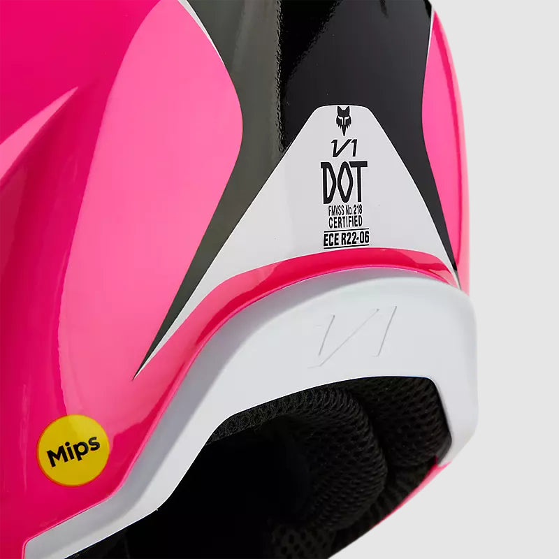Casco Moto Niño V1 Nitro Rosado Fox | Casco Moto Fox casco fox racing motocross mtb