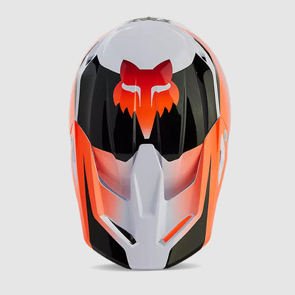 Casco Moto V1 Streak Blanco/Naranjo Fox | Casco Moto Fox casco fox racing motocross mtb