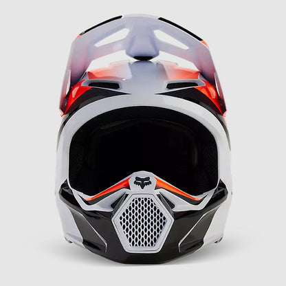 Casco Moto V1 Streak Blanco/Naranjo Fox | Casco Moto Fox casco fox racing motocross mtb