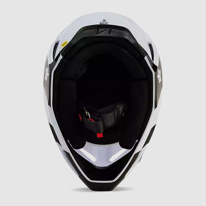 Casco Moto V1 Streak Blanco/Naranjo Fox | Casco Moto Fox casco fox racing motocross mtb