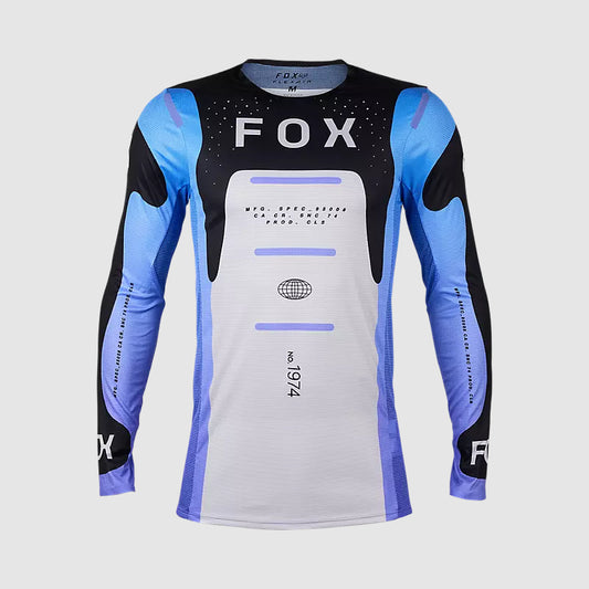 Polera Moto Flexair Magnetic Negro/Lavanda Fox