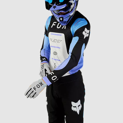 Polera Moto Flexair Magnetic Negro/Lavanda Fox