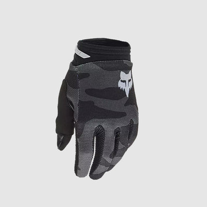 Guantes Moto Niño 180 Bnkr Camo Negro Fox