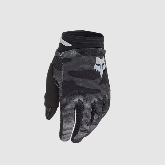 Guantes Moto Niño 180 Bnkr Camo Negro Fox
