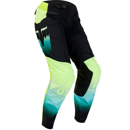 Pantalon Moto Niña 180 Flora Negro/Amarillo Fox