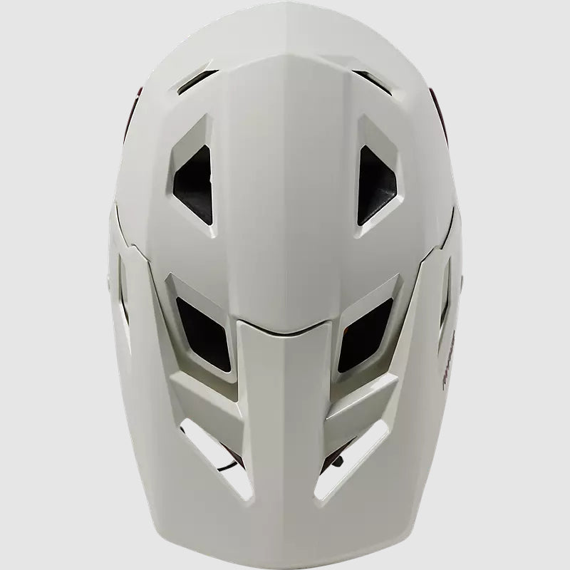 Casco Bicicleta Rampage Blanco/Burdeo Fox | Casco MTB Fox casco fox racing motocross mtb