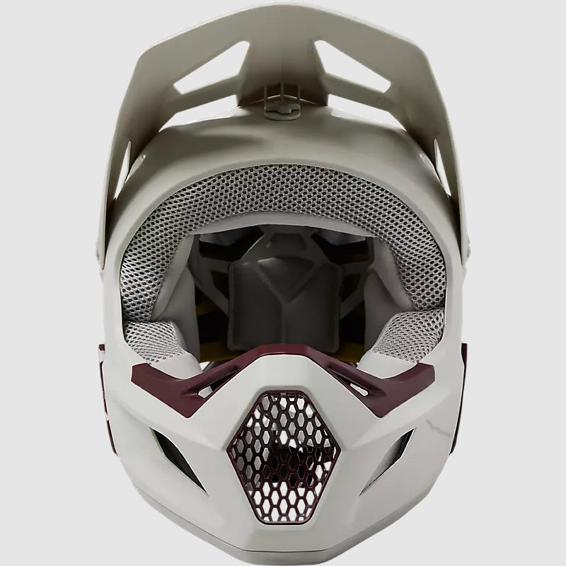 Casco Bicicleta Rampage Blanco/Burdeo Fox | Casco MTB Fox casco fox racing motocross mtb