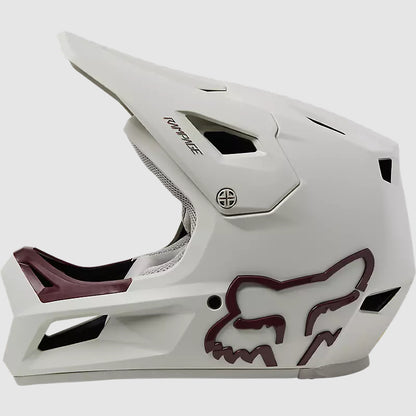 Casco Bicicleta Rampage Blanco/Burdeo Fox | Casco MTB Fox casco fox racing motocross mtb