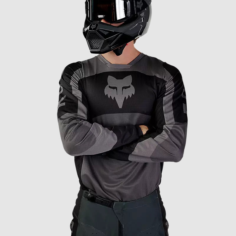 Polera Moto 180 Nitro Gris Oscuro Fox polera moto fox motocross