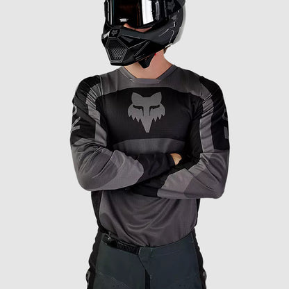 Polera Moto 180 Nitro Gris Oscuro Fox polera moto fox motocross