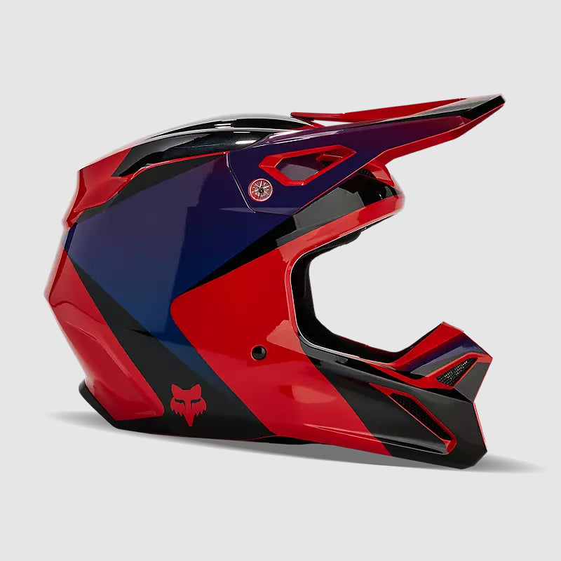 Casco Moto V1 Streak Rojo/Morado Fox | Casco Moto Fox casco fox racing motocross mtb