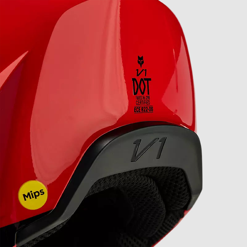 Casco Moto V1 Streak Rojo/Morado Fox | Casco Moto Fox casco fox racing motocross mtb