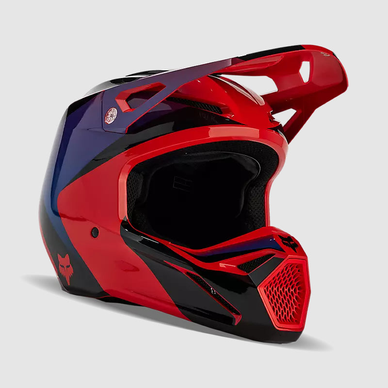 Casco Moto V1 Streak Rojo/Morado Fox | Casco Moto Fox casco fox racing motocross mtb