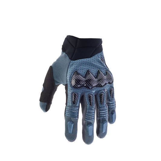 Guantes Moto Bomber Azul Acero Fox