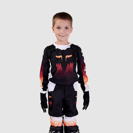 Polera Moto Infantil 180 Flora Negro Fox