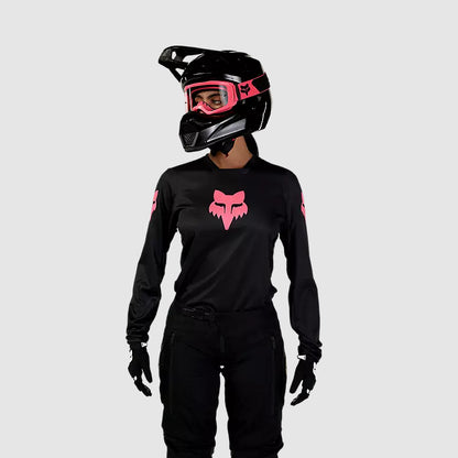 Polera Moto Mujer 180 Blackout Negro Fox