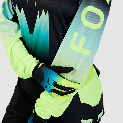 Polera Moto Mujer 180 Flora Negro/Amarillo Fox