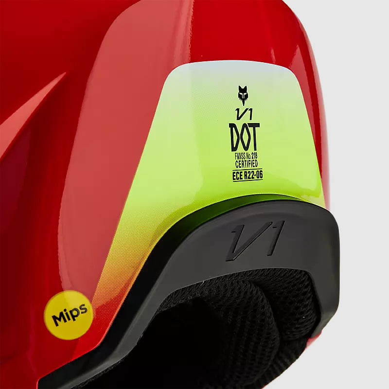 Casco Moto V1 Ballast Rojo Fox | Casco Moto Fox casco fox racing motocross mtb