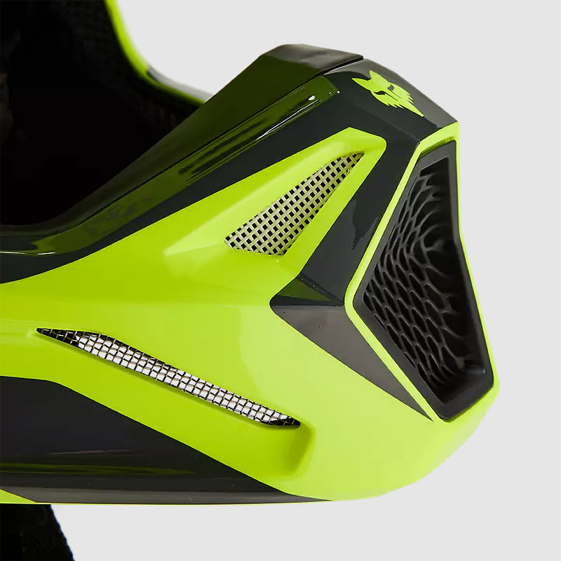 Casco Moto V1 Flora Amarillo Fox | Casco Moto Fox casco fox racing motocross mtb