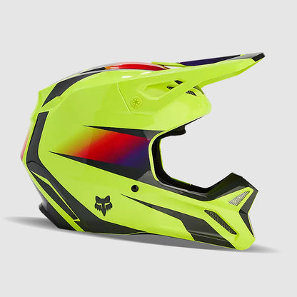 Casco Moto V1 Flora Amarillo Fox | Casco Moto Fox casco fox racing motocross mtb