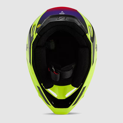 Casco Moto V1 Flora Amarillo Fox | Casco Moto Fox casco fox racing motocross mtb