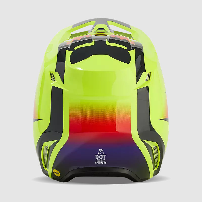 Casco Moto V1 Flora Amarillo Fox | Casco Moto Fox casco fox racing motocross mtb