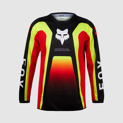 Polera Moto Niño 180 Ballast Rojo/Amarillo Fox