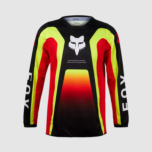 Polera Moto Niño 180 Ballast Rojo/Amarillo Fox