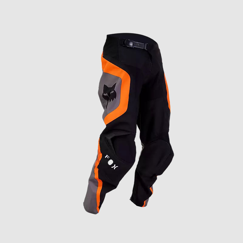 Pantalon Fox Moto Niño 180 Ballast para Moto Negro/Naranjo