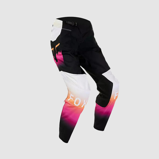 Pantalon Moto Mujer 180 Flora Negro/Rosado Fox