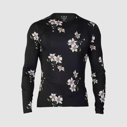 Polera Bicicleta Flexair Ascent Dogwood Manga Larga Negro Fox polera bicicleta fox mtb