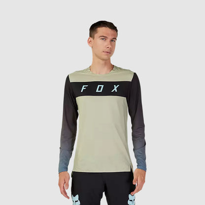 Polera Bicicleta Flexair Arcadia Manga Larga Crema Fox polera bicicleta fox mtb