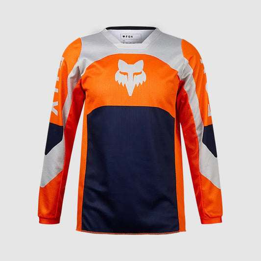 Polera Moto Niño 180 Nitro Naranjo Fox