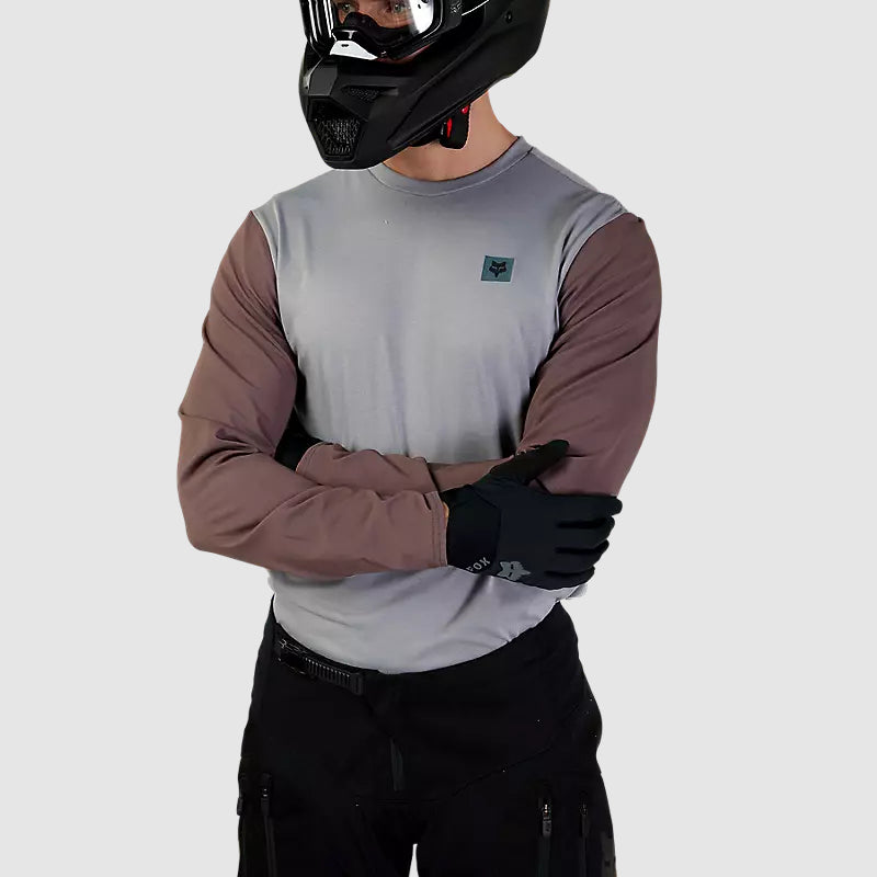 Polera Moto Ranger Off Road Manga Larga Gris Fox polera moto fox motocross