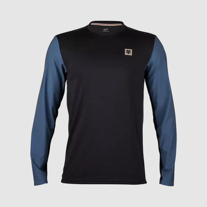 Polera Moto Ranger Off Road Manga Larga Negro/Azul Fox polera moto fox motocross