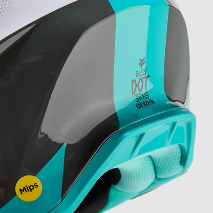 Casco Moto V3 Revise Celeste Fox | Casco Moto Fox casco fox racing motocross mtb