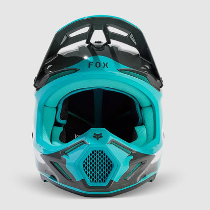 Casco Moto V3 Revise Celeste Fox | Casco Moto Fox casco fox racing motocross mtb