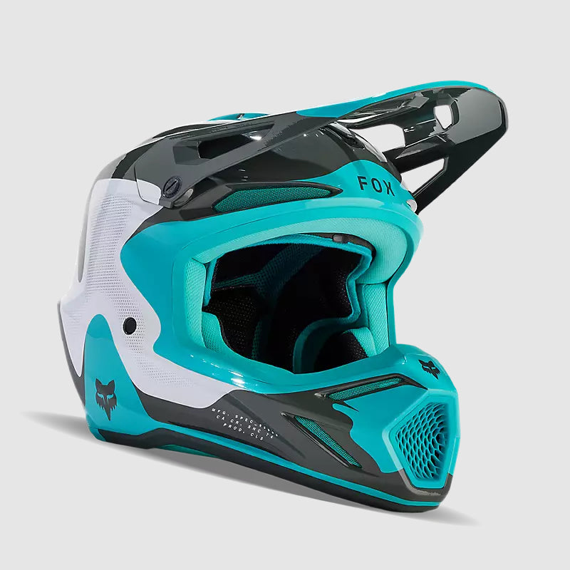 Casco Moto V3 Revise Celeste Fox | Casco Moto Fox casco fox racing motocross mtb