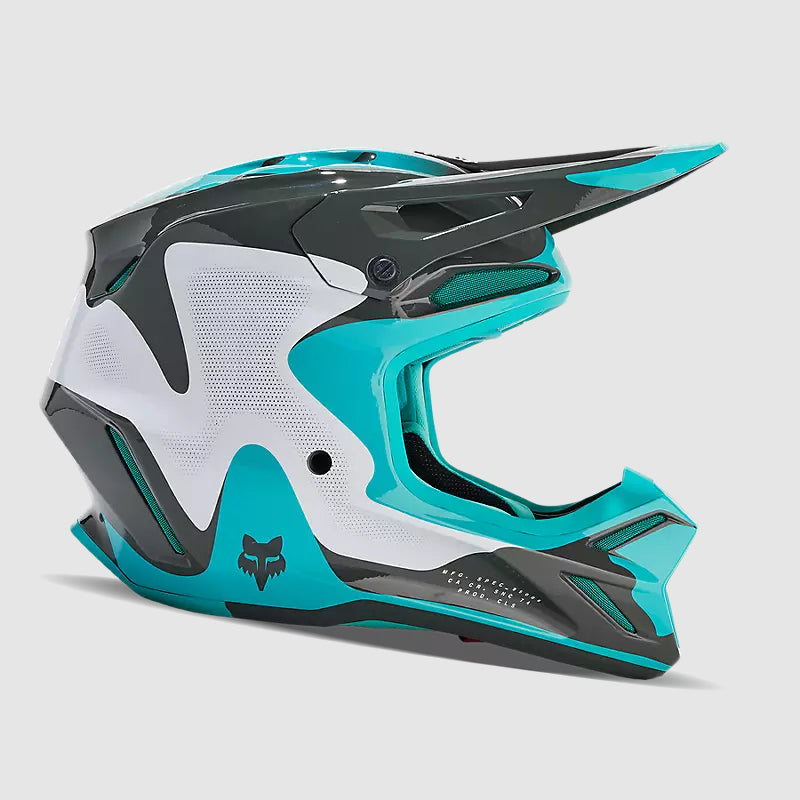 Casco Moto V3 Revise Celeste Fox | Casco Moto Fox casco fox racing motocross mtb