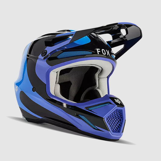 Casco Moto V3 Magnetic Negro/Morado Fox | Casco Moto Fox casco fox racing motocross mtb